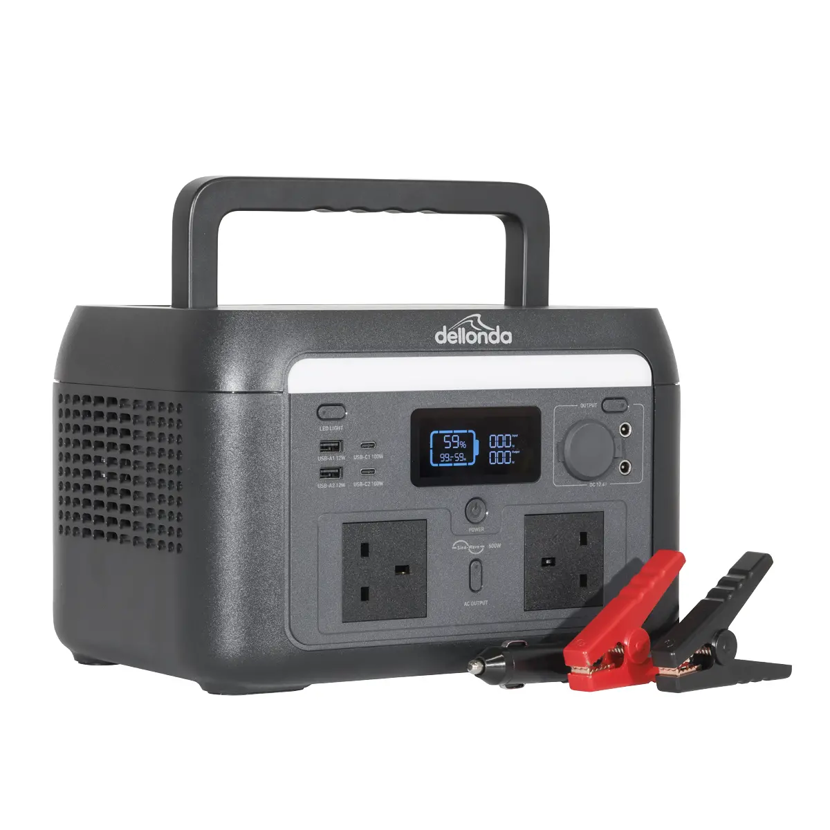 Dellonda Portable Power Station 600W Dl161 1