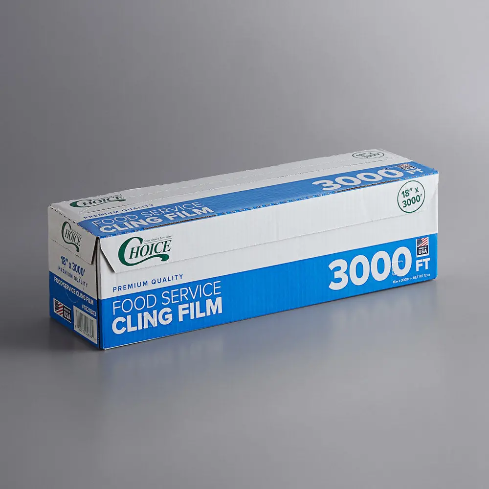 Choice 18" X 3000' Foodservice Film W/ Serrated Cutter 1