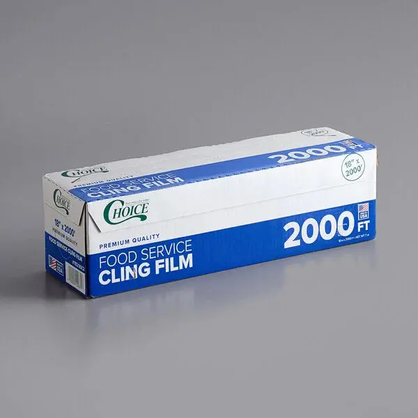 Choice 18" X 2000' Foodservice Film W/ Serrated Cutter 1