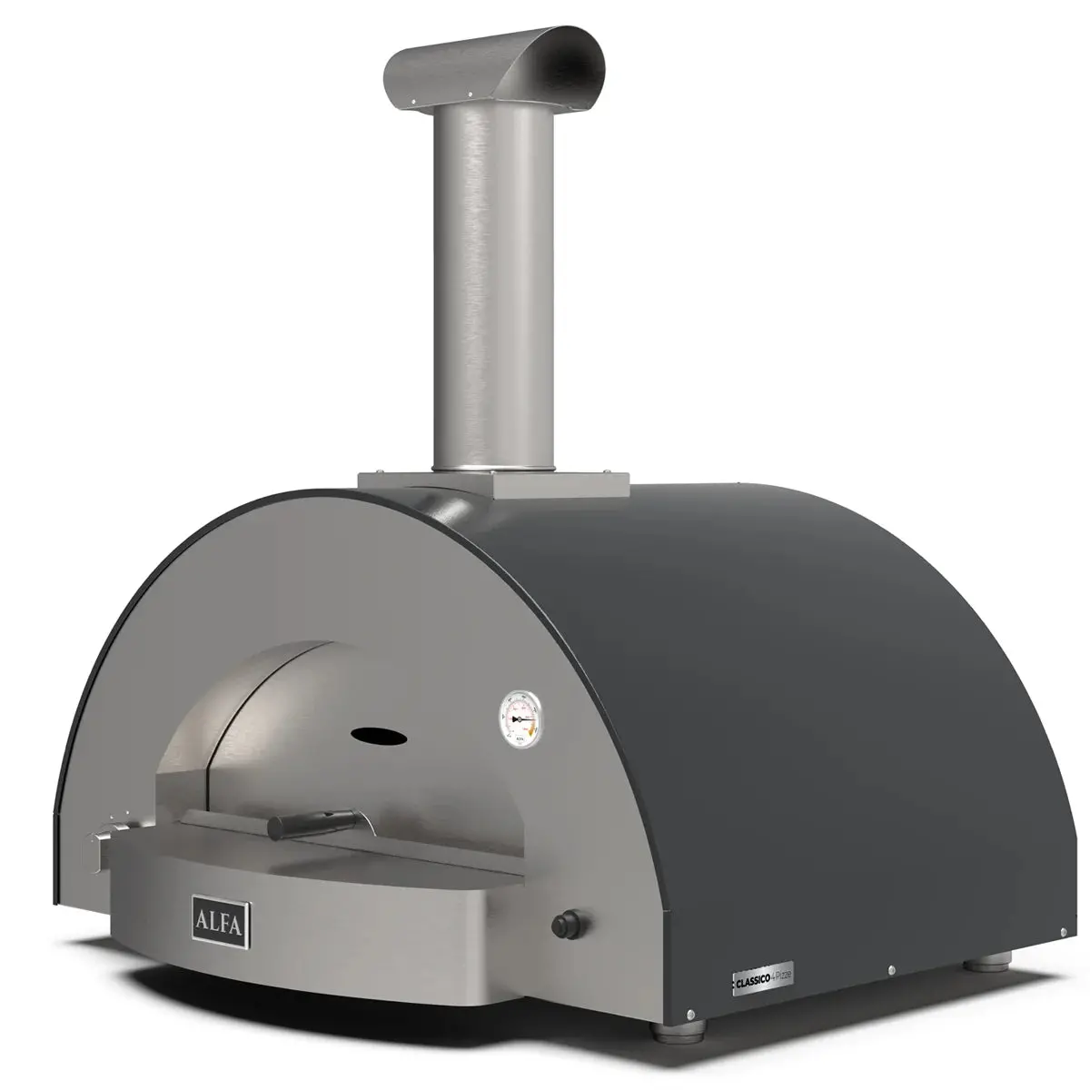 Alfa Classico 4 Pizze Gas Pizza Oven Ardesia Grey 2