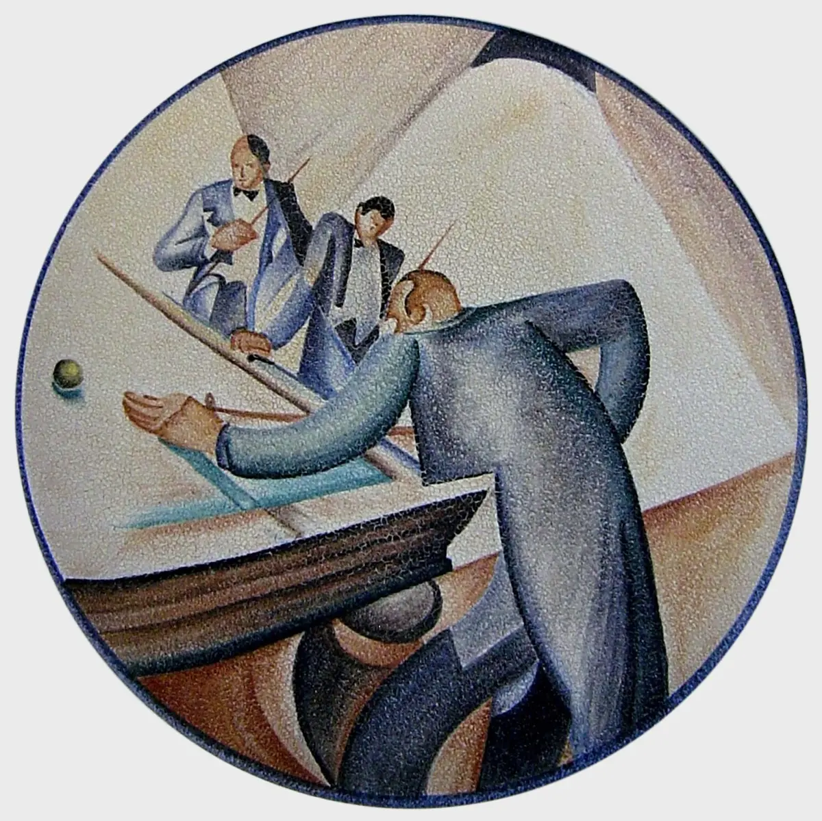 Giocatori Di Biliardo Plate - Romeo Bevilacqua 1932 1
