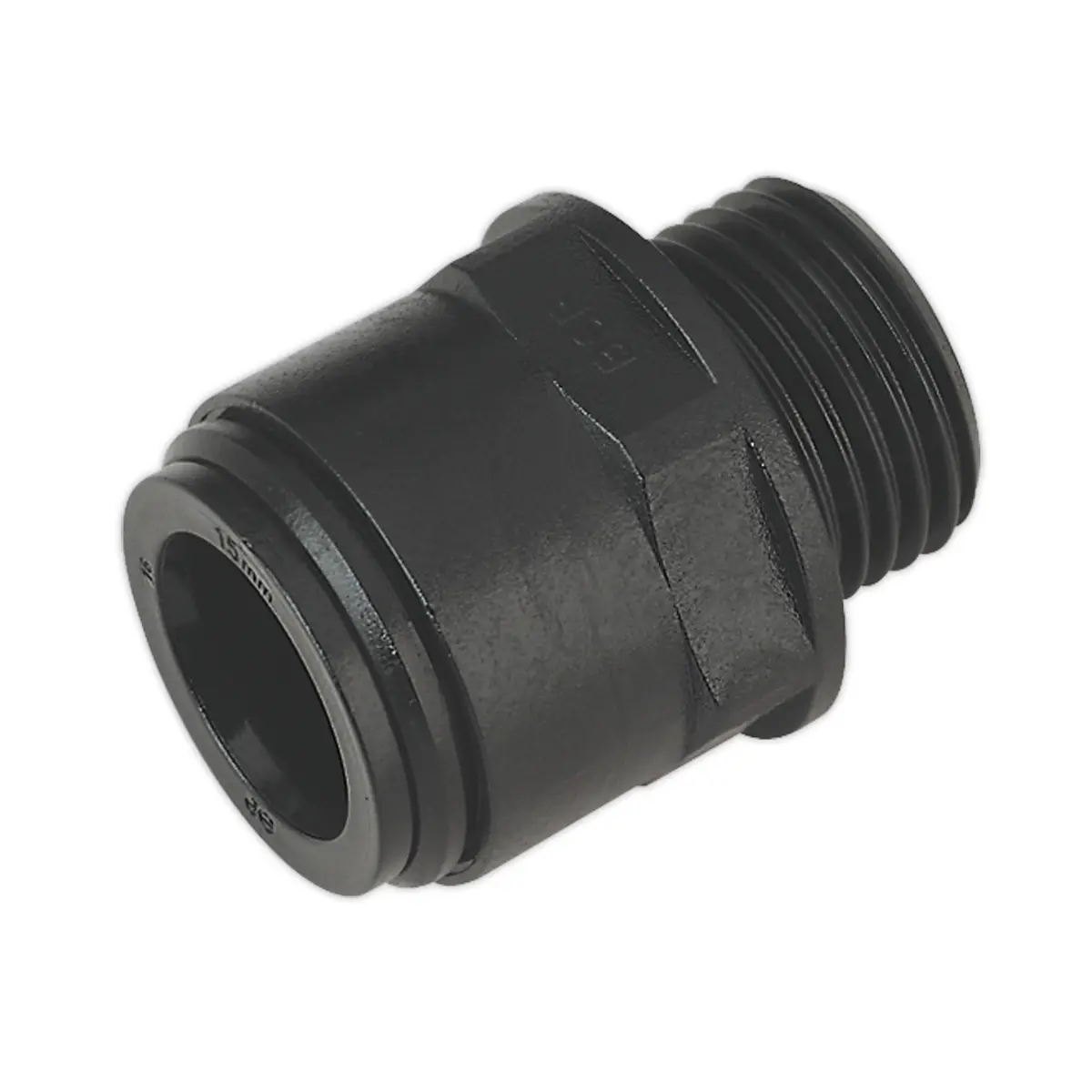 John Guest® Straight Adaptor 15Mm X 1/2"Bsp - Pack Of 2 Cas15sa 1