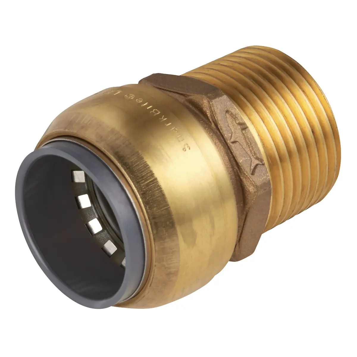 John Guest Sharkbite® Brass Straight Adaptor 15Mm X 1/2"Bspt Sba15bsa 1