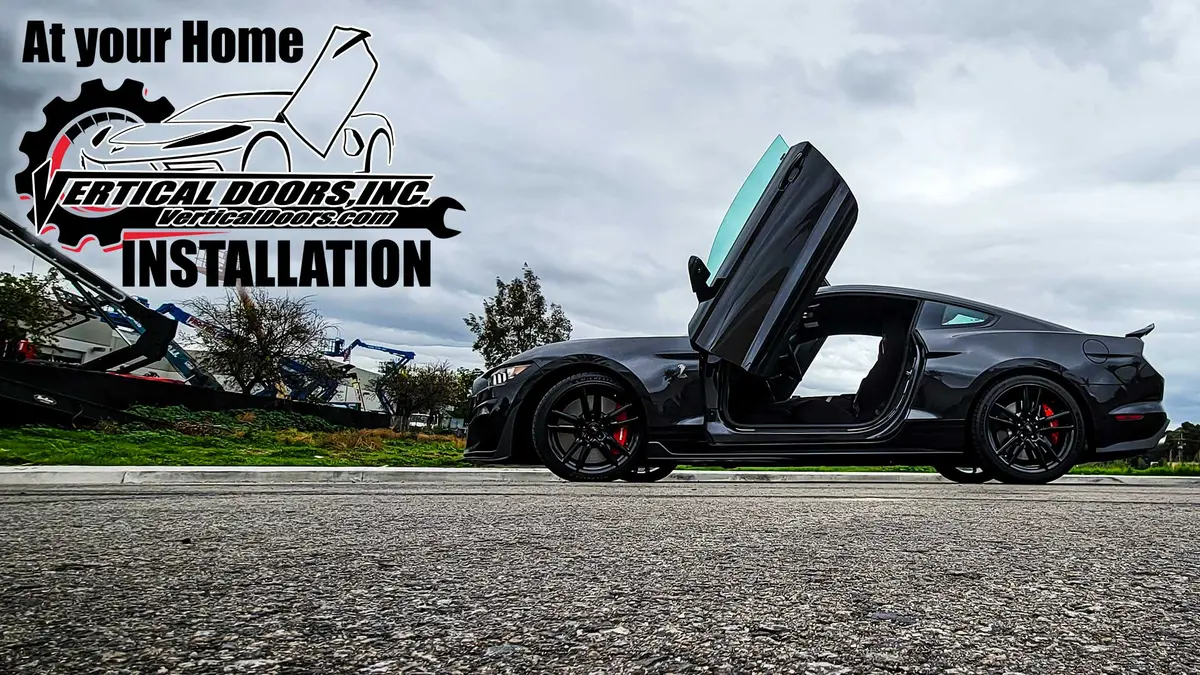 Vertical Doors Kit Compatible Ford Mustang 2015-2023 + At Your Home Installation 1