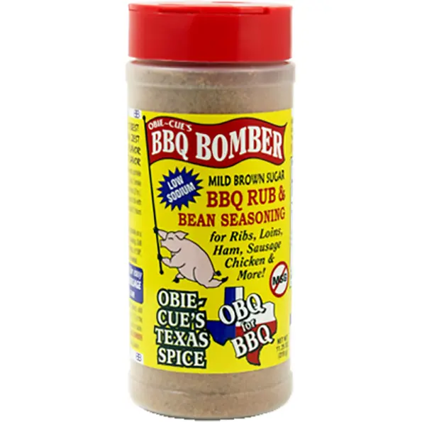 Obie-Cue's Bbq Bomber Mild Brown Sugar Bbq Rub & Bean Seasoning 11.25 Oz. 1