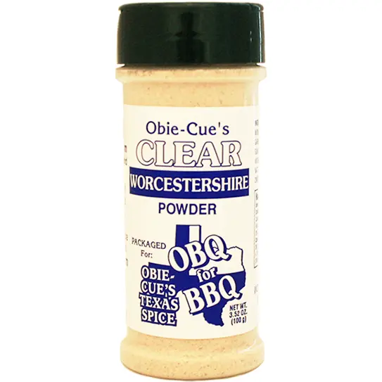 Obie-Cue's Clear Worcestershire Powder 3.52 Oz. 1