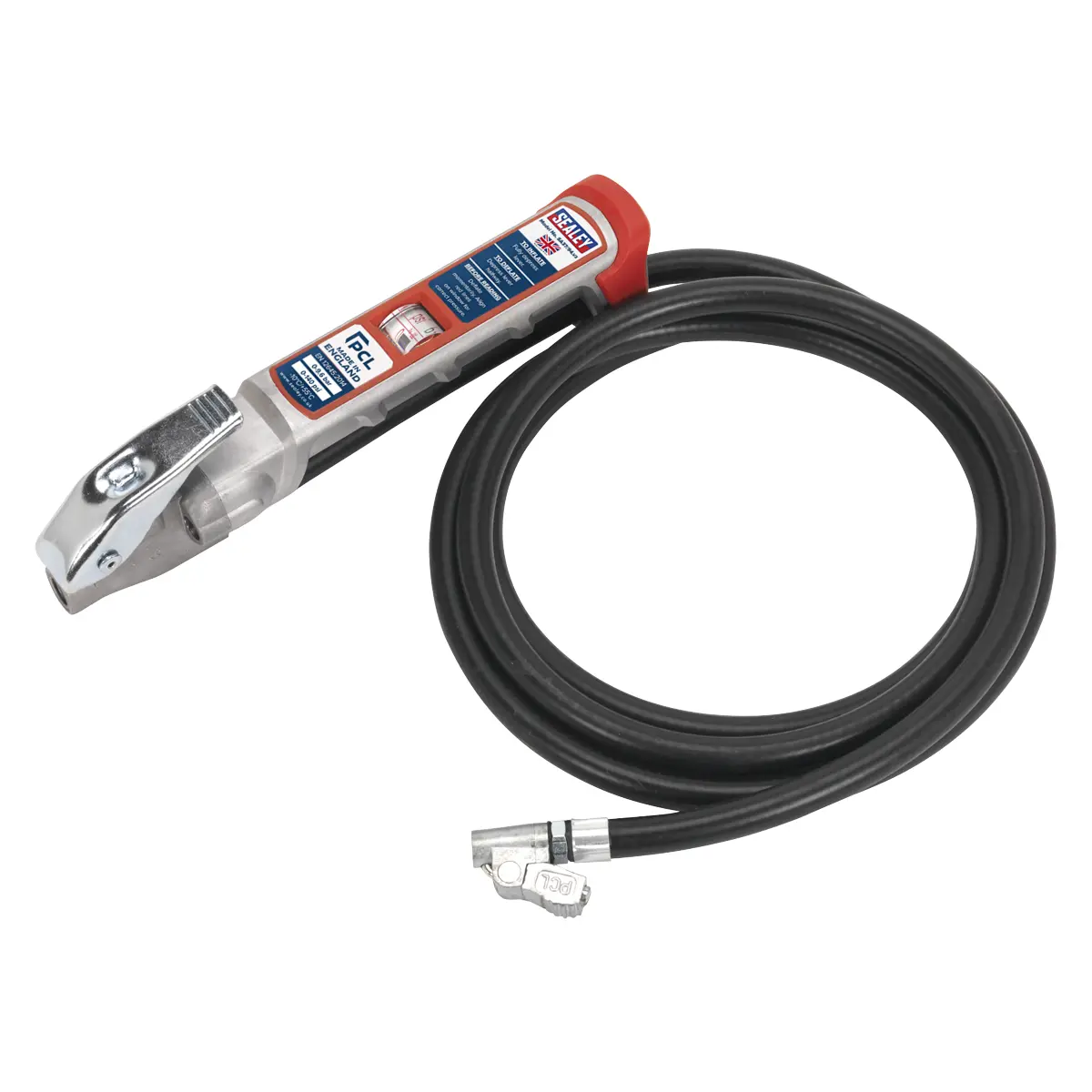 Pcl Professional Tyre Inflator With 2.5M Hose & Clip-On Connector Sa37/94 1
