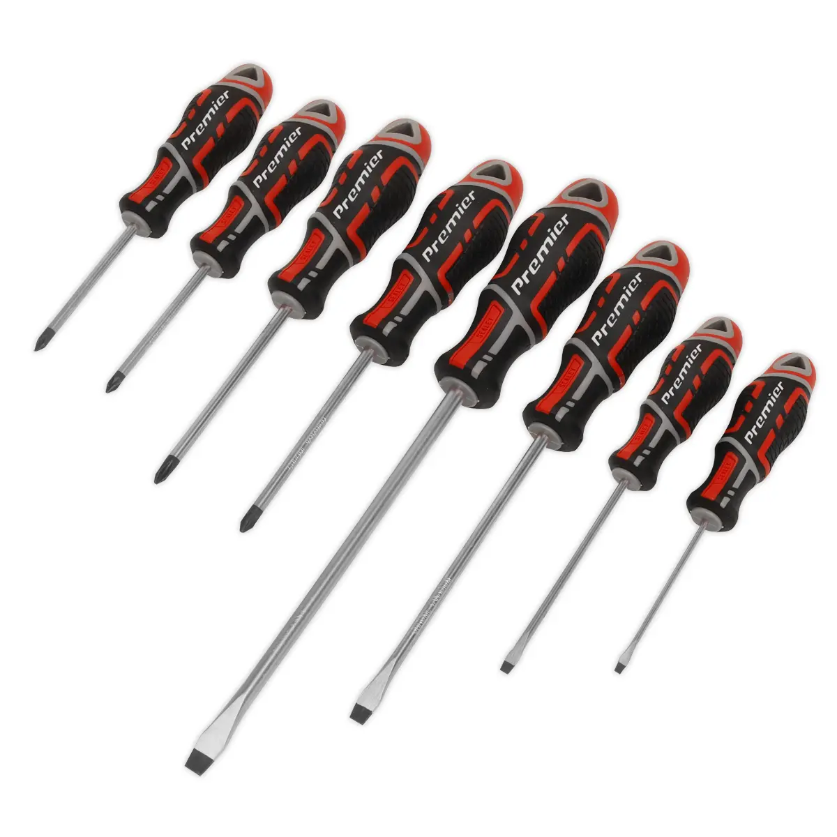 Premier Gripmax® Screwdriver Set 8Pc - Red Ak4322 1