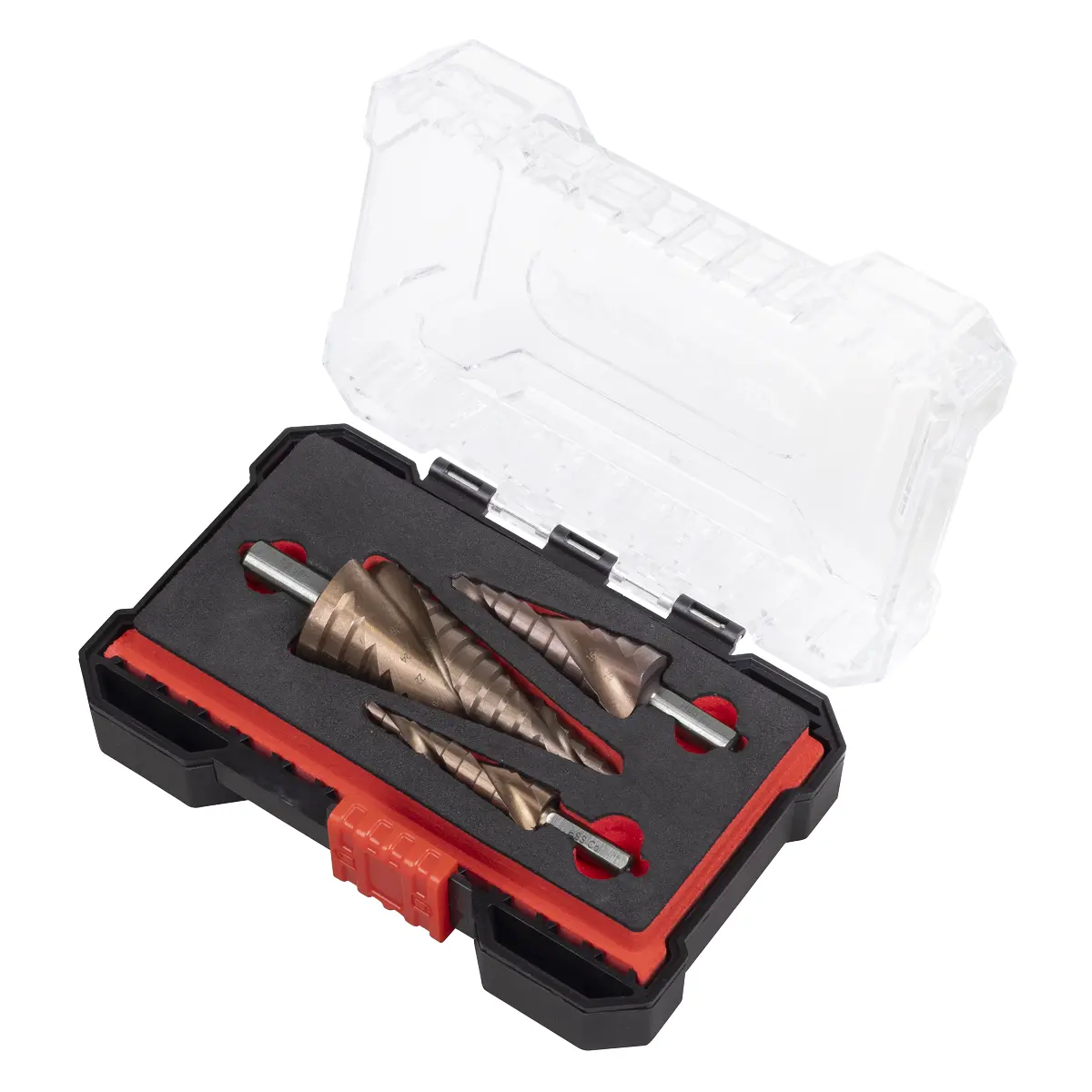 Premier Spiral Flute Hss Cobalt Step Drill Bit Set 3Pc Ak4743 2