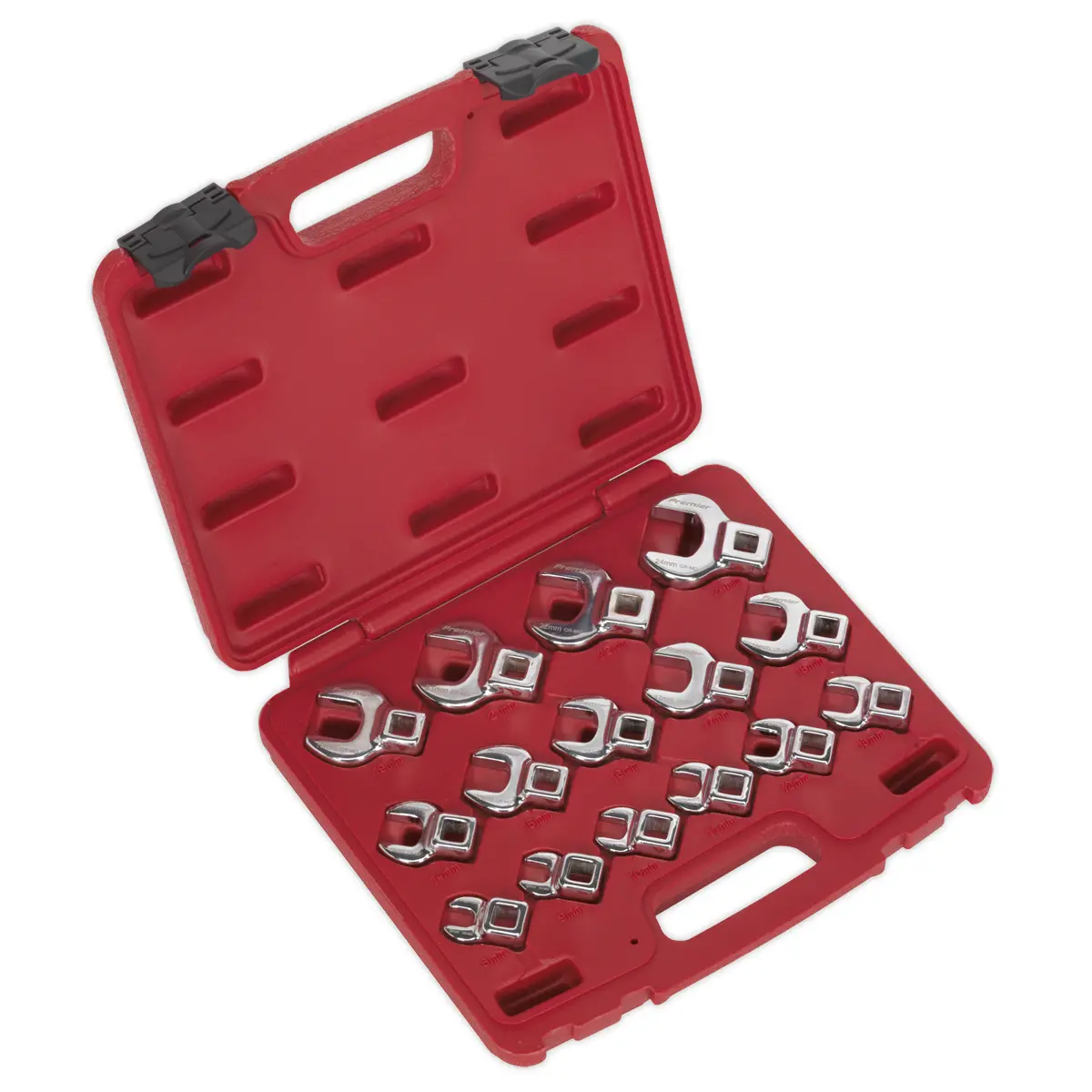 Premier Crow's Foot Open-End Spanner Set 3/8"Sq Drive 15Pc Ak59891 1