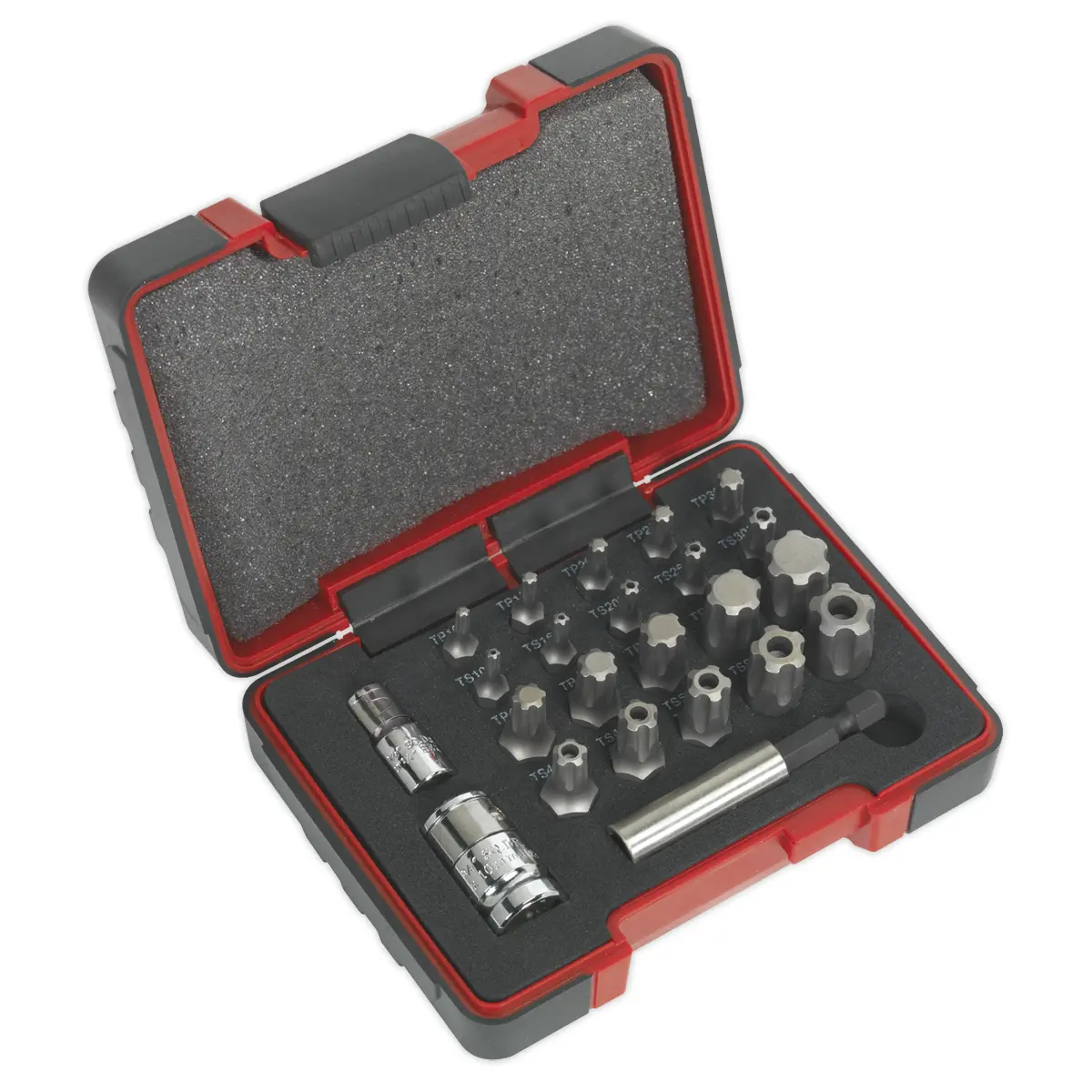 Premier Trx-P* & Trx-Ts* Security Bit Set 1/4" & 3/8"Sq Drive 23Pc Ak6226 1