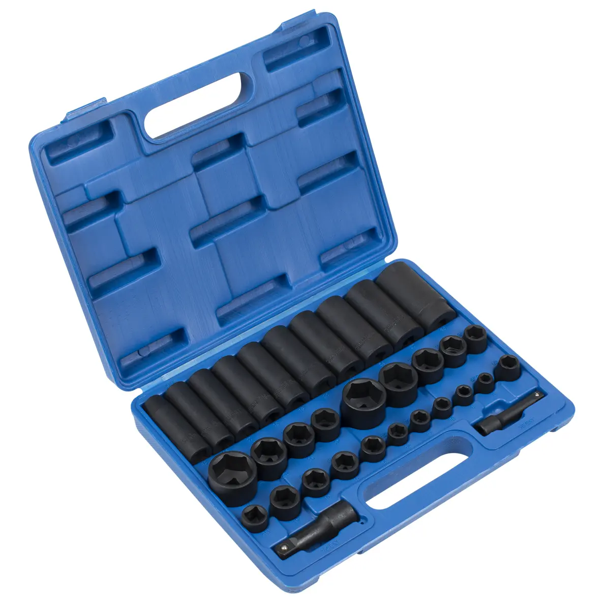 Premier Metric/Imperial Impact Socket Set 3/8" & 1/2"Sq Drive 32Pc Ak681 1