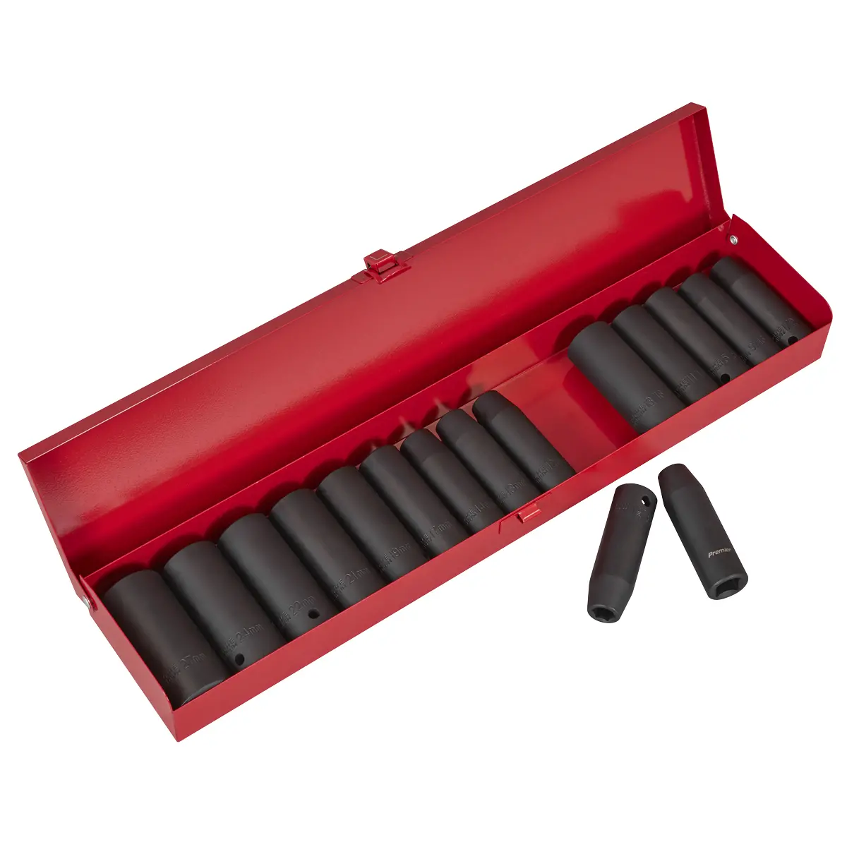 Premier Metric/Imperial Deep Impact Socket Set 1/2"Sq Drive 16Pc Ak685 1