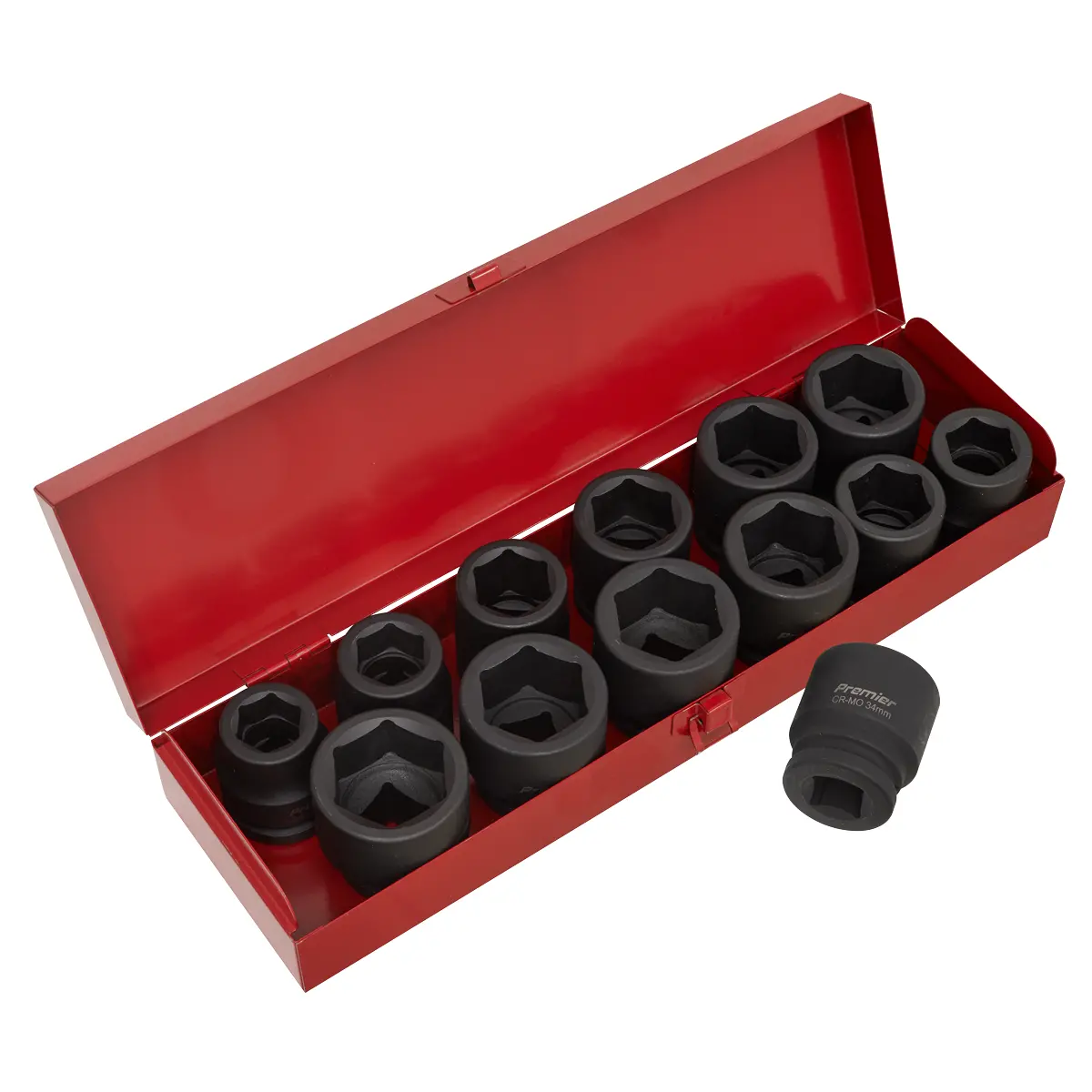 Premier Metric/Imperial Impact Socket Set 3/4"Sq Drive 13Pc Ak686 1