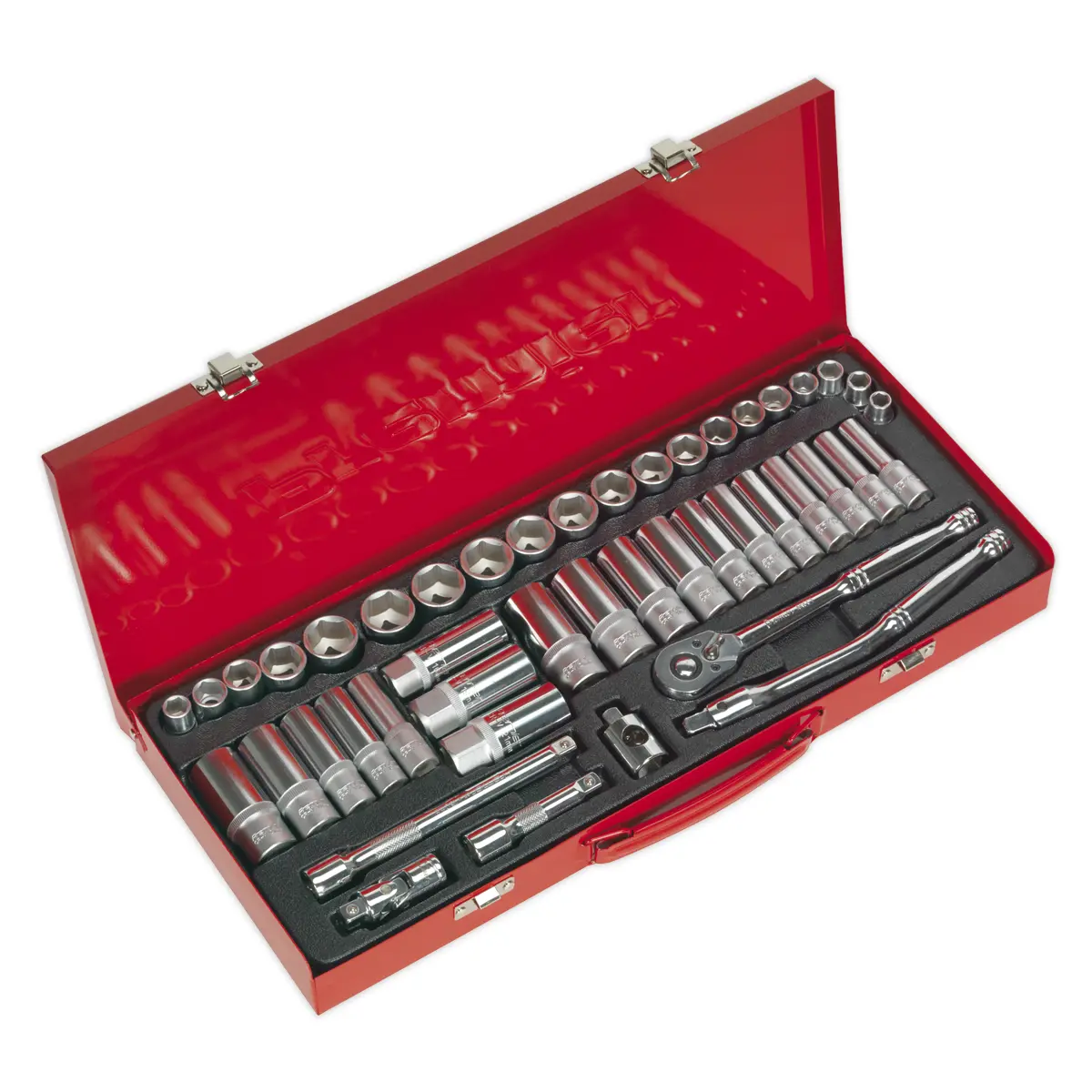 Premier Metric/Imperial Socket Set 3/8"Sq Drive 45Pc Ak692 1