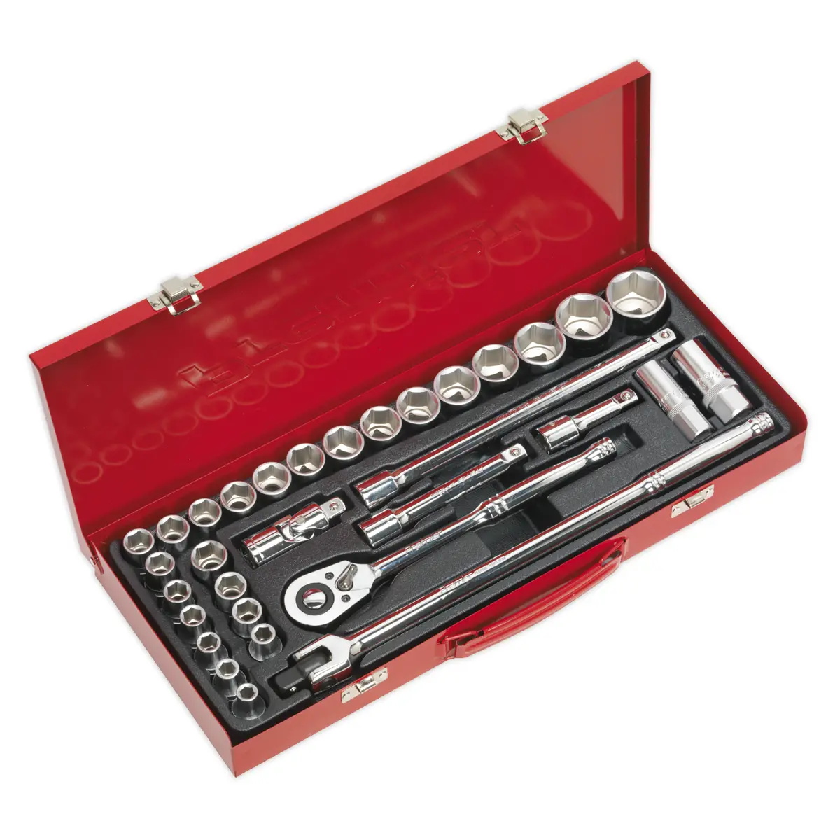 Premier Metric/Imperial Socket Set 1/2"Sq Drive 32Pc Ak693 1