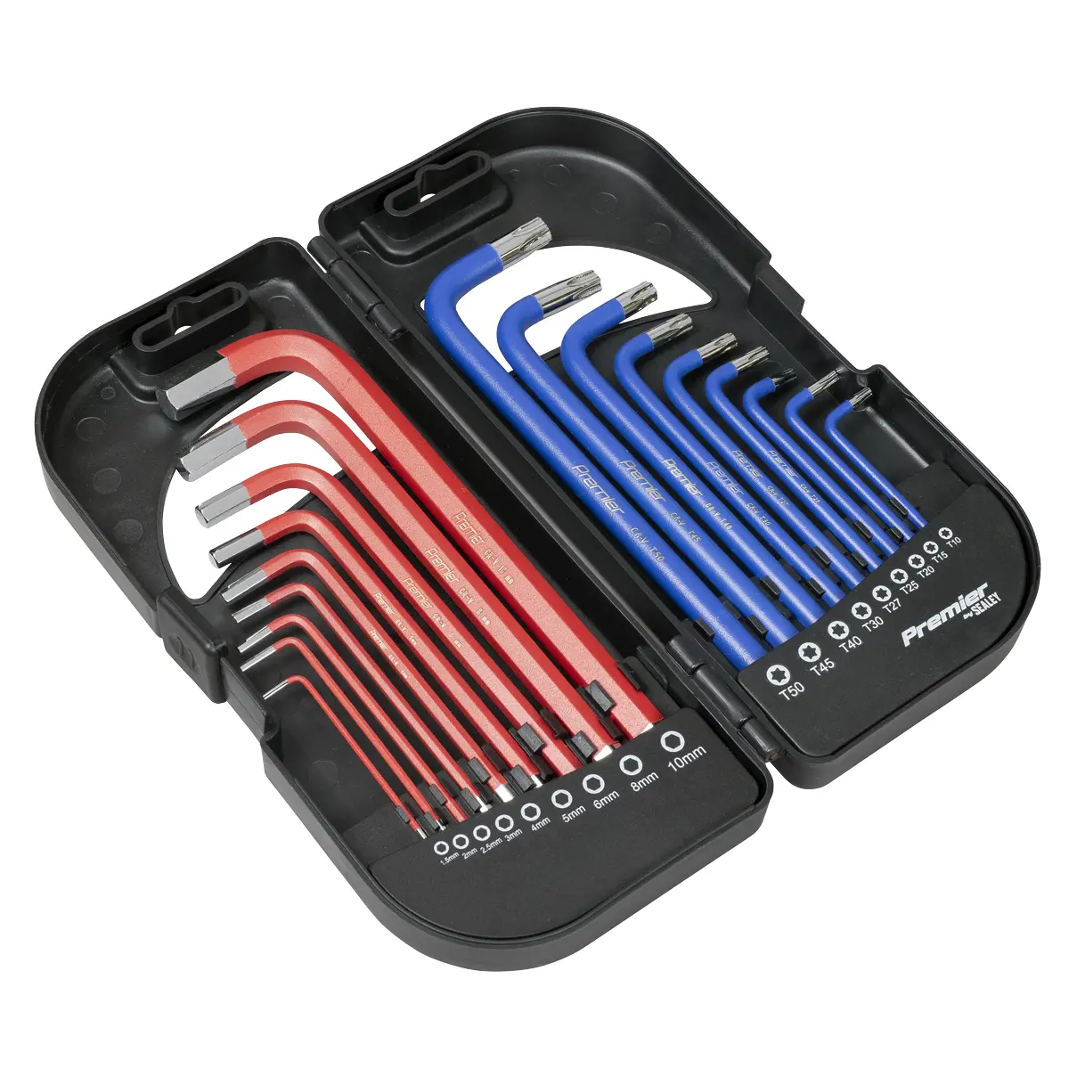 Premier Long Anti-Slip Trx-Star* & Ball-End Hex Key Set 18Pc Ak7176 1