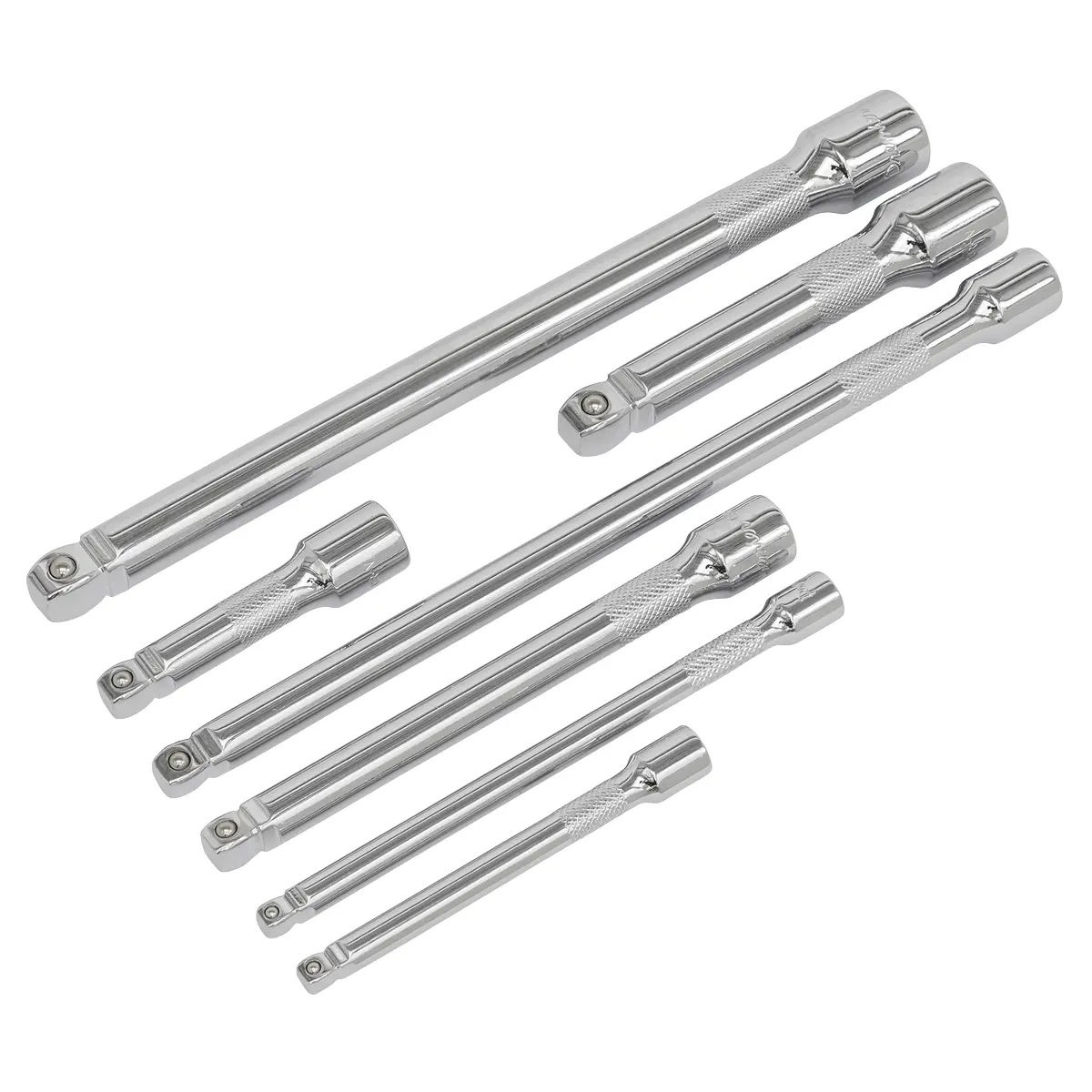 Premier Wobble/Rigid Extension Bar Set 1/4", 3/8" & 1/2"Sq Drive 7Pc Ak770 1