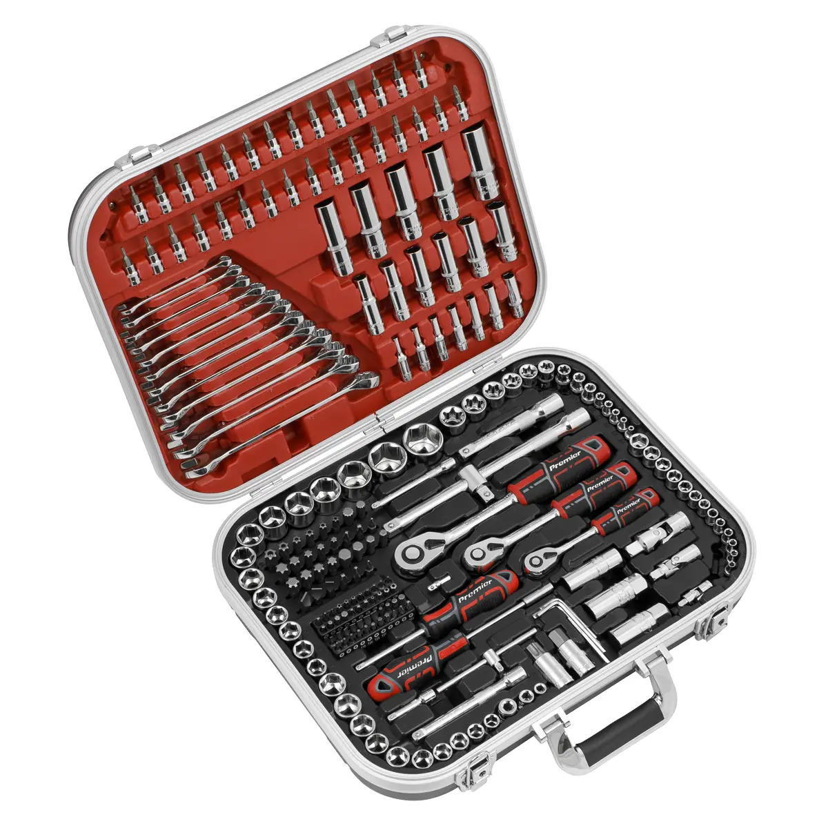 Premier Socket Set 1/4", 3/8" & 1/2"Sq Drive 216Pc Ak7982 1