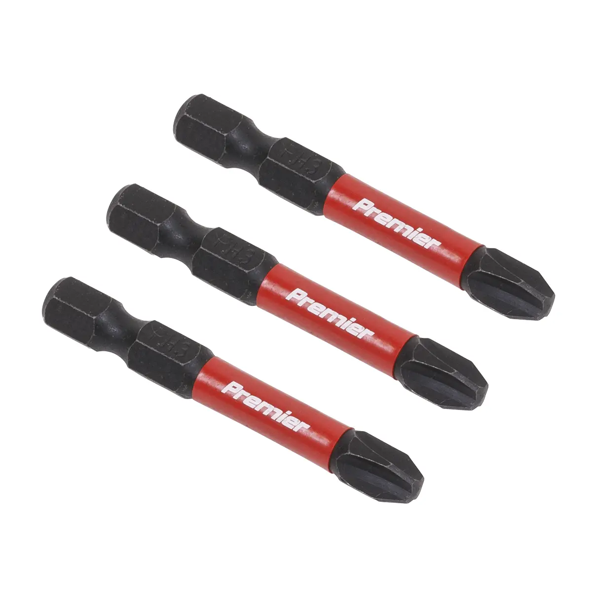 Premier Phillips Impact Power Tool Bits #3 X 50Mm 3Pc Ak8231 1