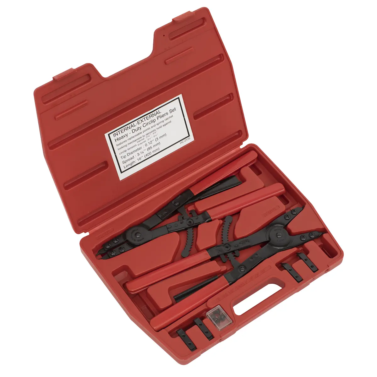 Premier Heavy-Duty Circlip Pliers Set Internal/External 400Mm Ak8501 1