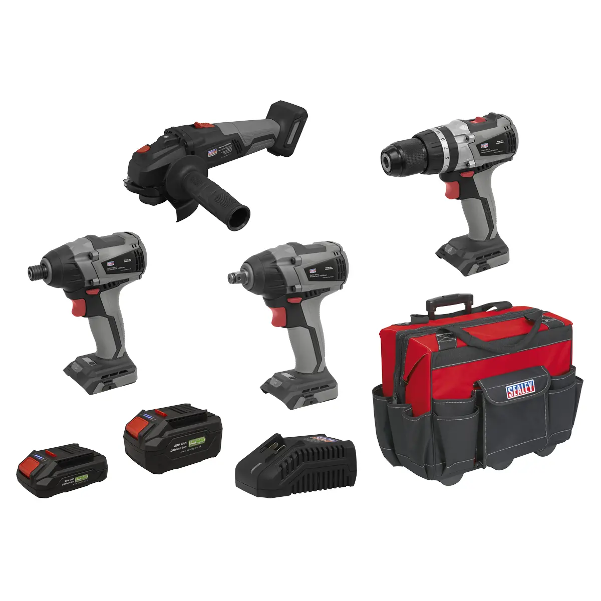 Premier 4 X Sv20 Series Cordless Brushless Power Tool Kit 20V - 2 Batteries Cp20vcombox1 1
