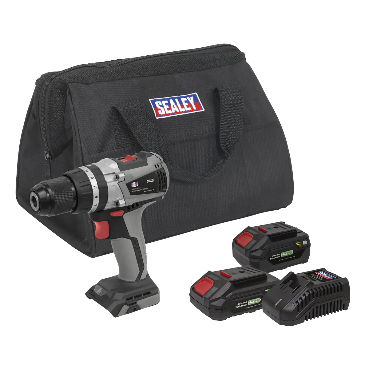 Premier Sv20 Series 13Mm Brushless Cordless Combi Drill Kit 20V - 2 Batteries Cp20vddxkit 1