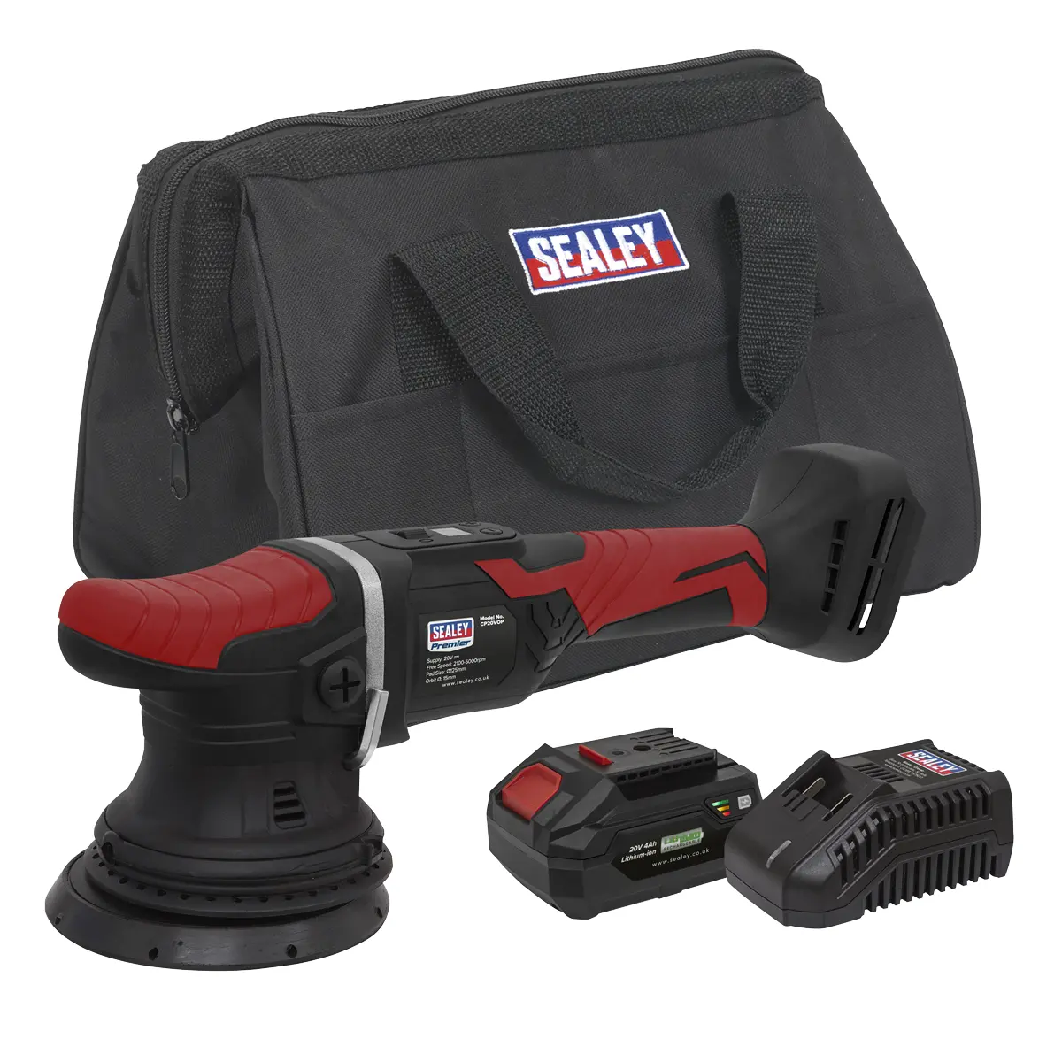 Premier Sv20 Series 125Mm Cordless Orbital Polisher Kit 20V 4Ah Cp20vopkit 1