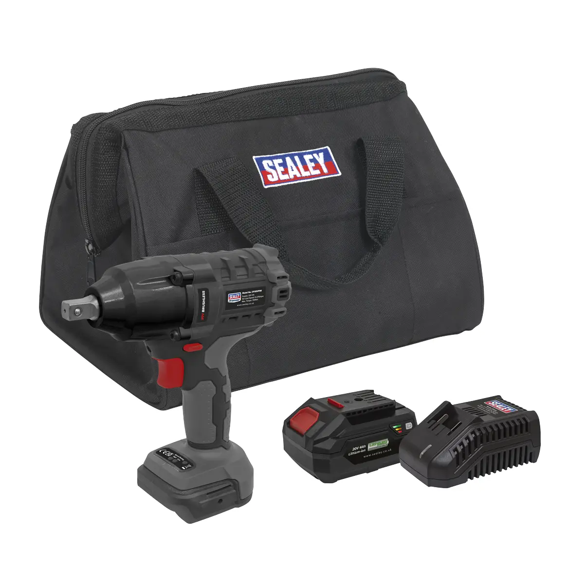 Premier Sv20 Series 1/2"Sq Drive Brushless Cordless Impact Wrench Kit 20V 4Ah Cp20vpiwkit1 1