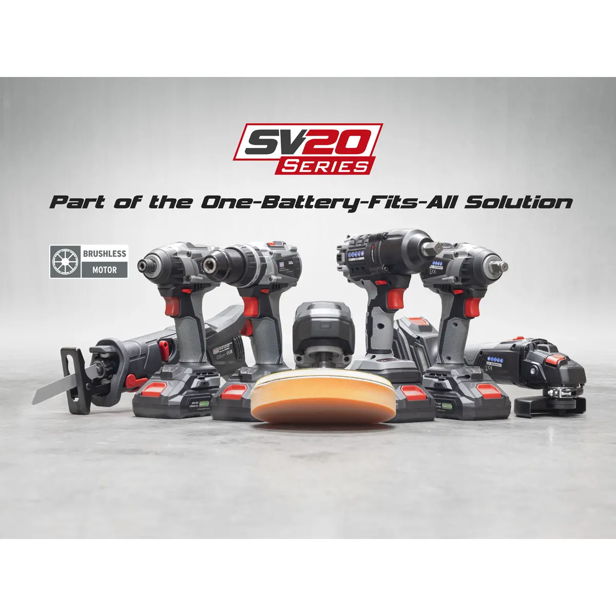 Premier Sv20 Series 180Mm Brushless Cordless Rotary Polisher Kit 20V 4Ah Cp20vrpxkit1 2