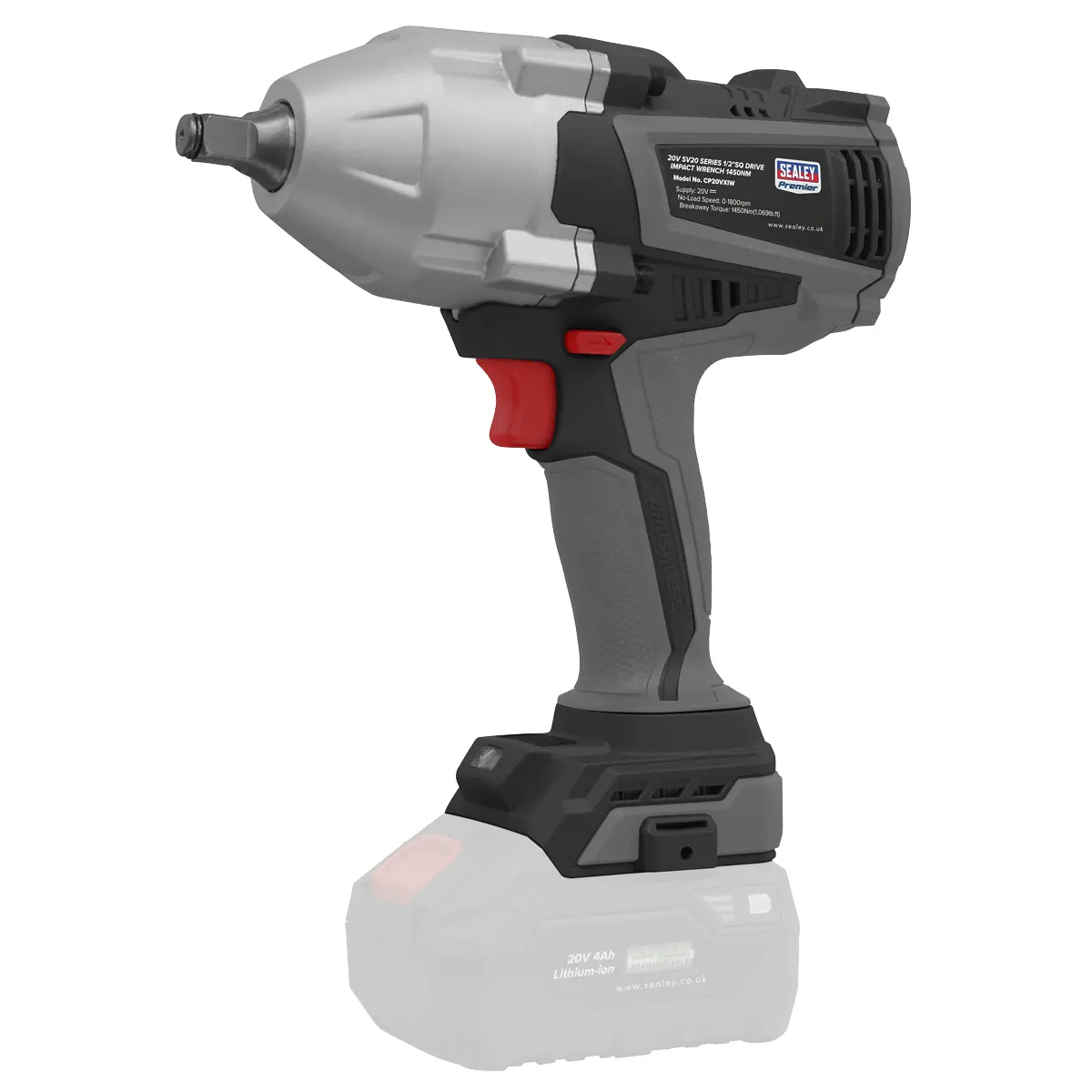 Premier Sv20 Series 1/2"Sq Drive Brushless Cordless Impact Wrench 20V - Body Only Cp20vxiw 1