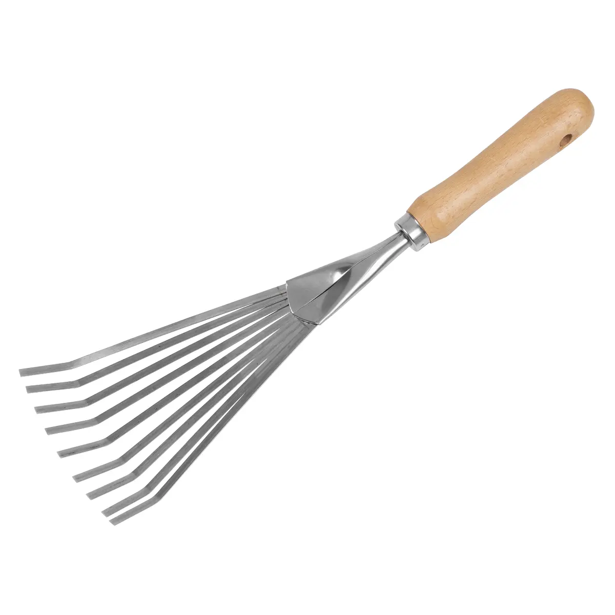 Premier Leaf Hand Rake With Ash Handle & Stainless Steel Tines Gtwh001 1