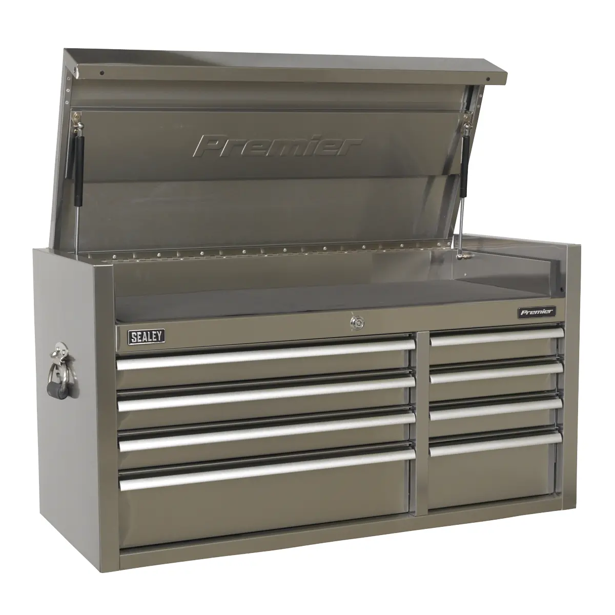 Premier™ Heavy-Duty Extra-Wide Topchest 8 Drawer 1055Mm - Stainless Steel Ptb104008ss 1