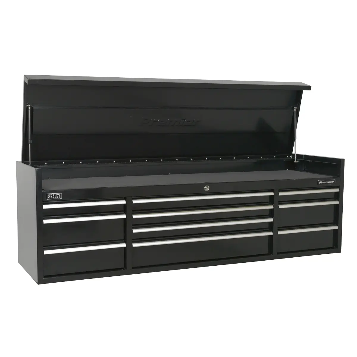 Premier™ Heavy-Duty Extra-Wide Topchest 10 Drawer 1830Mm - Black Ptb181510 1