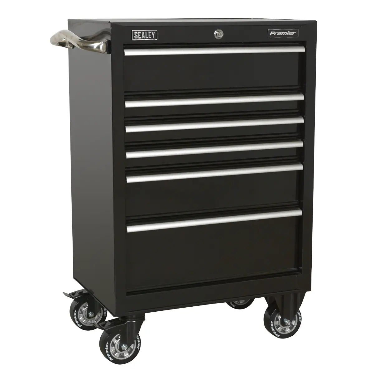 Premier™ Heavy-Duty Rollcab 6 Drawer 675Mm - Black Ptb67506 1