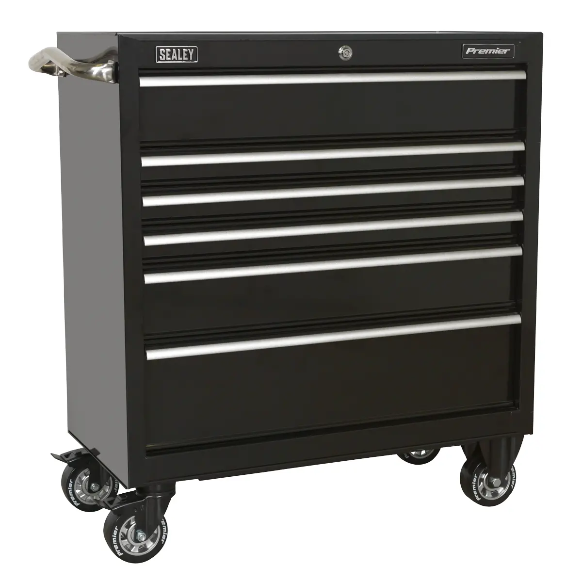 Premier™ Heavy-Duty Rollcab 930Mm 6 Drawer - Black Ptb93006 1