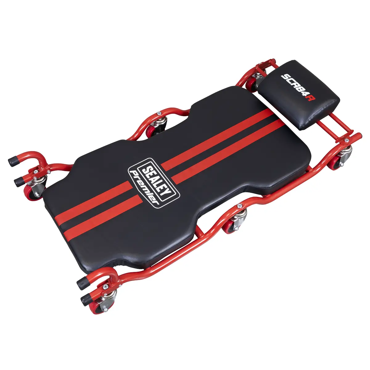 Premier Deluxe Steel Creeper With 6 Wheels & Headrest Scr84 1