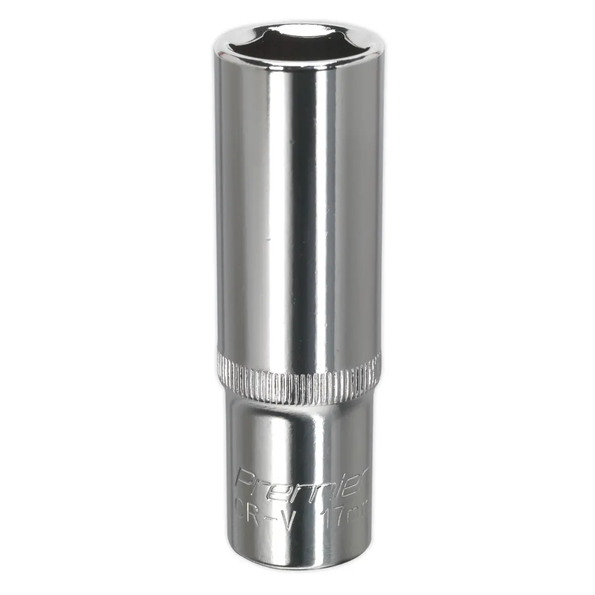 Premier Fully Polished Deep Socket 1/2"Sq Drive 17Mm Sp1217d 1