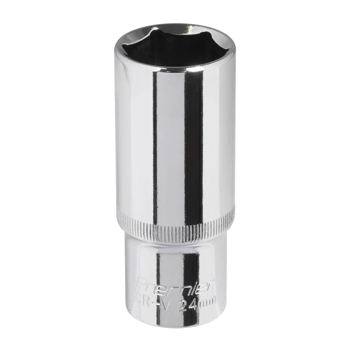 Premier Fully Polished Deep Socket 1/2"Sq Drive 24Mm Sp1224d 1