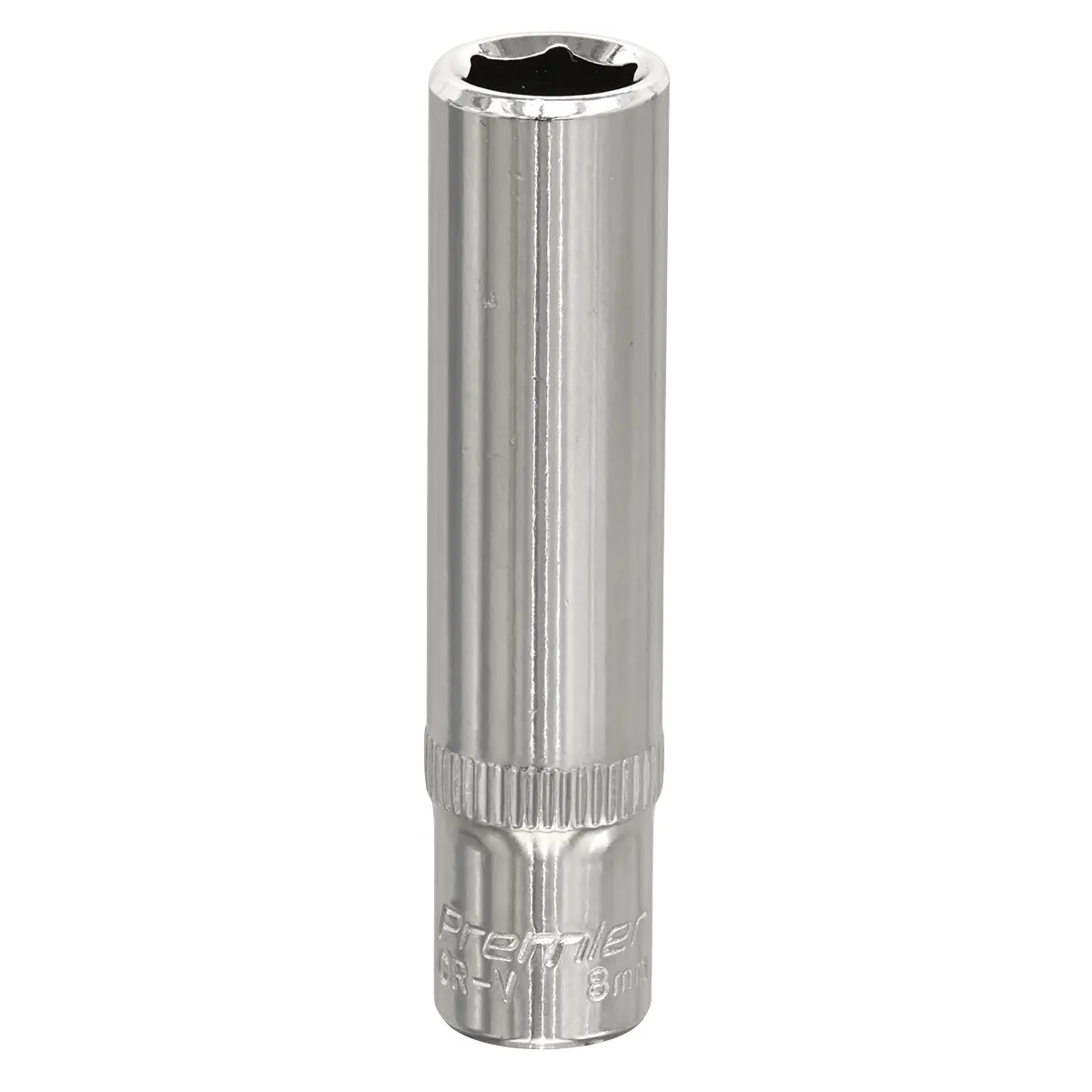 Premier Fully Polished Deep Socket 1/4"Sq Drive 8Mm Sp1408d 1