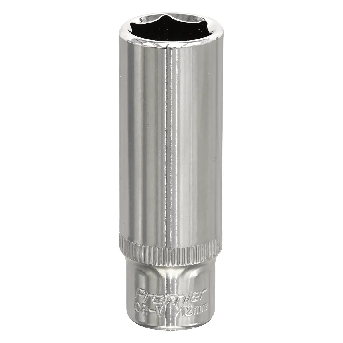 Premier Fully Polished Deep Socket 1/4"Sq Drive 12Mm Sp1412d 1