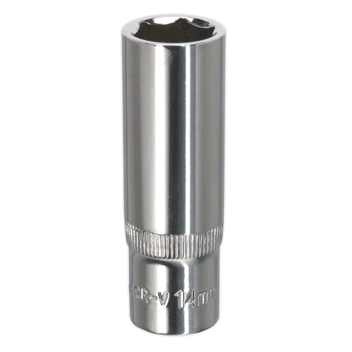 Premier Fully Polished Deep Socket 3/8"Sq Drive 14Mm Sp3814d 1