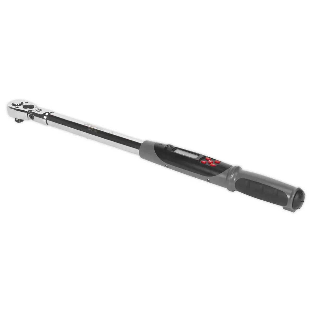 Premier Flexi-Head Digital Torque Wrench With Angle Function 1/2"Sq Drive 20-200Nm Stw309 1