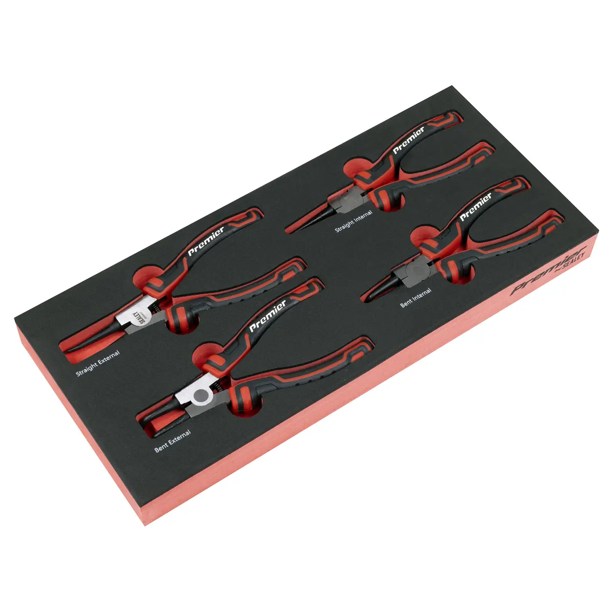 Premier Circlip Pliers Set With Tool Tray 4Pc Tbt57 1