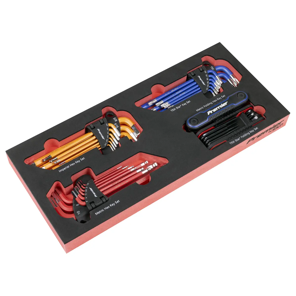 Premier Master Key Set With Tool Tray 43Pc Tbt62 1