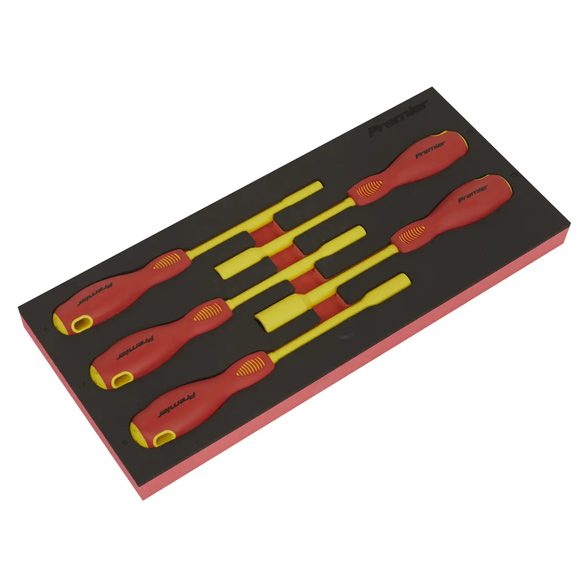 Premier Insulated Nut Driver Set With Tool Tray 5Pc - Vde Approved Tbte08 1