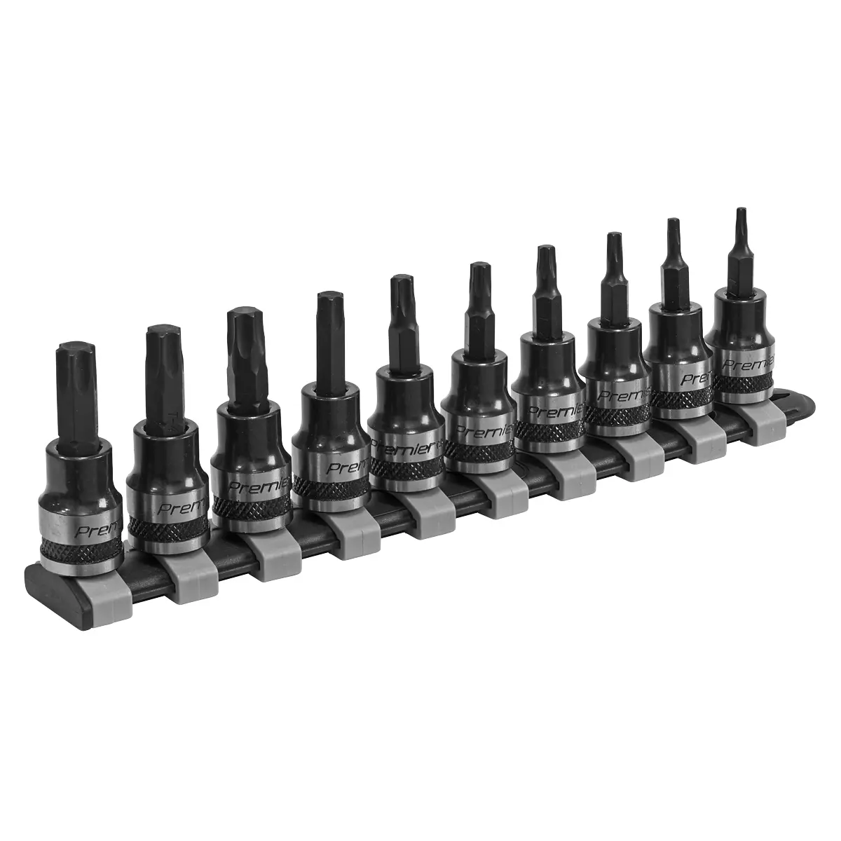 Premier Black Trx-Star* Socket Bit Set 3/8"Sq Drive 10Pc Ak6207b 1