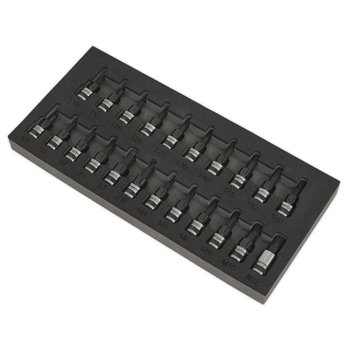 Premier Black Trx-Star*/Hex/Spline Socket Bit Set 3/8"Sq Drive 22Pc Ak7985 2