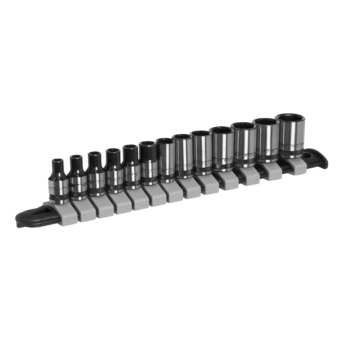 Premier Black Socket Set 1/4"Sq Drive 13Pc Ak7990 1