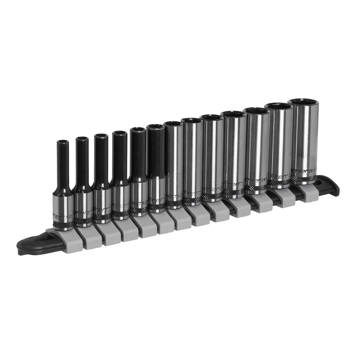 Premier Black Deep Socket Set 1/4"Sq Drive 13Pc Ak7991 1
